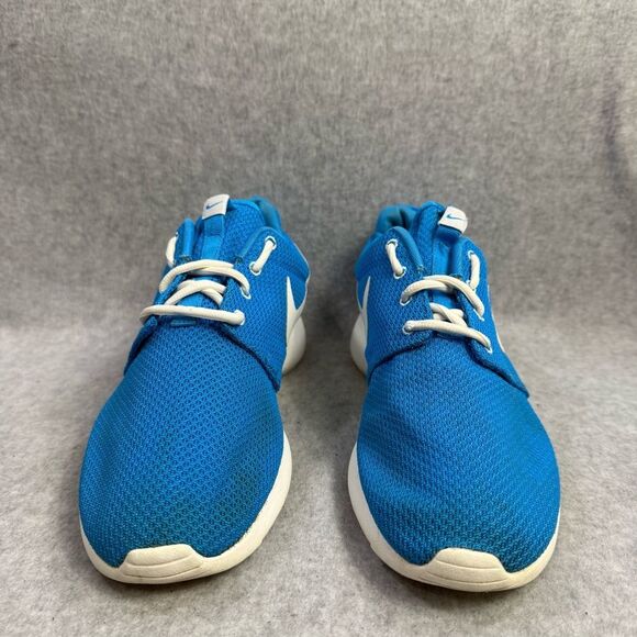 Nike Roshe Run Mens Size 9 Blue White Casual Athletic Low Top Running‎ Sneakers - Picture 2 of 9